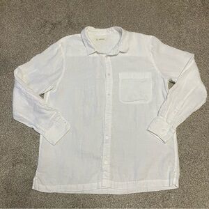 Men’s Everlane Straight Hem 100% Linen Button Down Size L